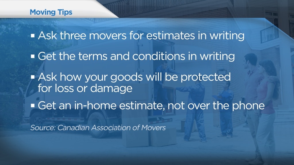 Top tips for hiring a moving company By Tony Tighe and Tamara Elliott   Global News