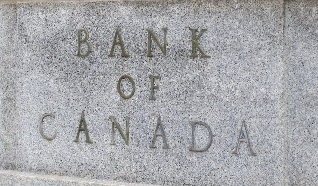 Bank of Canada building in Ottawa downtown.