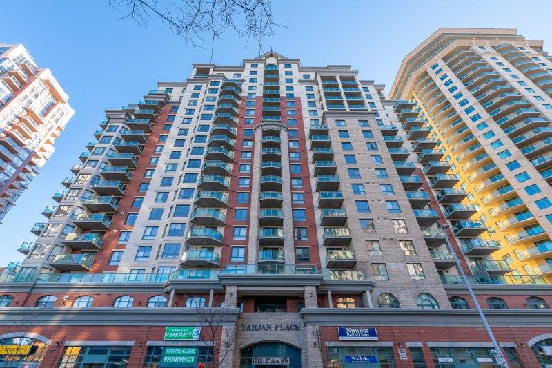 1609, 1111 6 Ave SW, Calgary, 1 Bedroom Bedrooms, ,1 BathroomBathrooms,Condos/Townhouses,For Rent,Tarjan Place,1609, 1111 6 Ave SW,2592
