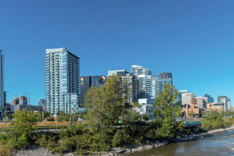 1910, 615 6 Avenue SE, Calgary, 1.5 Bedrooms Bedrooms, 0 ,1 BathroomBathrooms,Condos/Townhouses,Rented,Verve,1910, 615 6 Avenue SE,0,3233